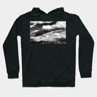 Beyond The Clouds  - Black And White Hoodie